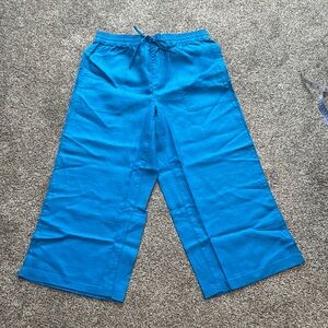 Lands' End Blue Ankle Cropped Pants